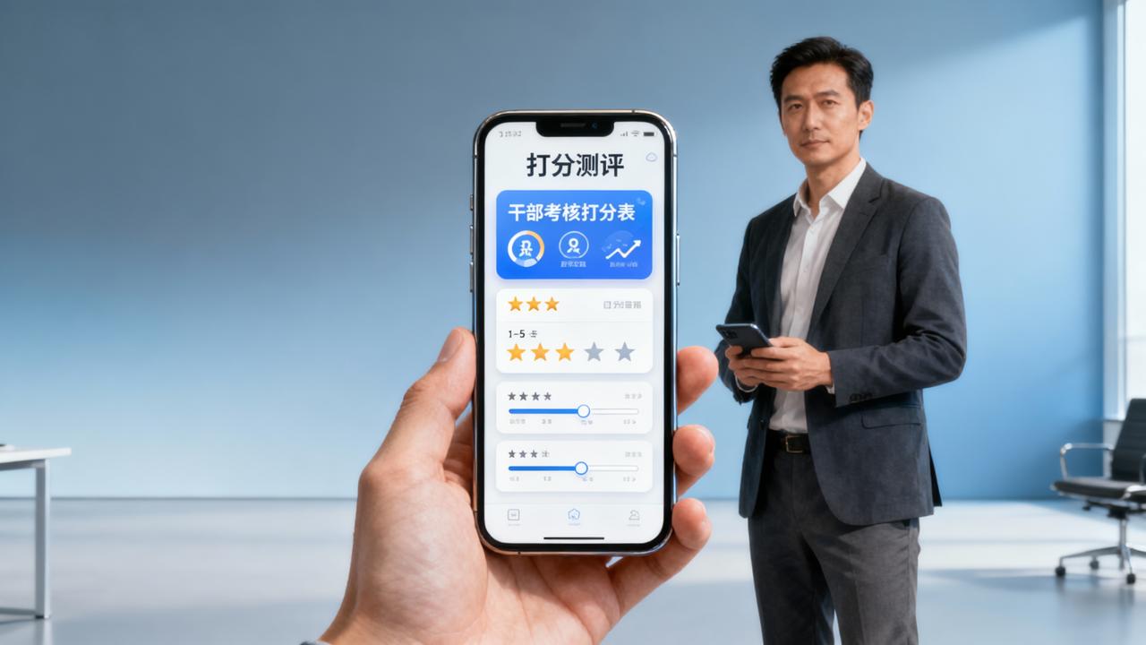 干部考核打分表：打分测评，在线统计自动生成报告