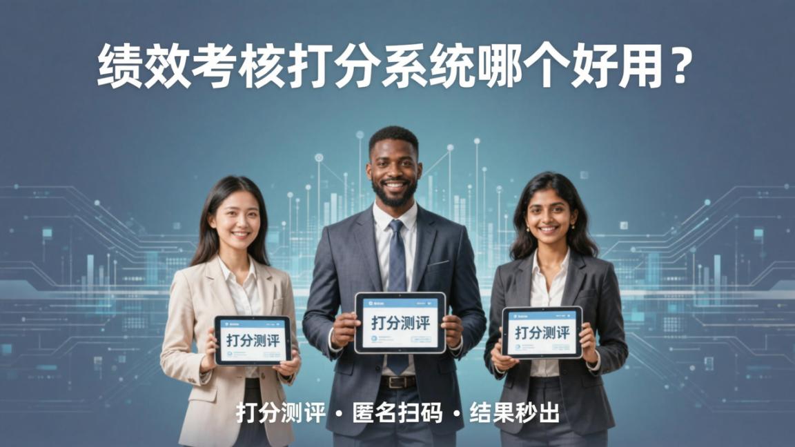 绩效考核打分系统哪个好用？打分测评匿名扫码结果秒出