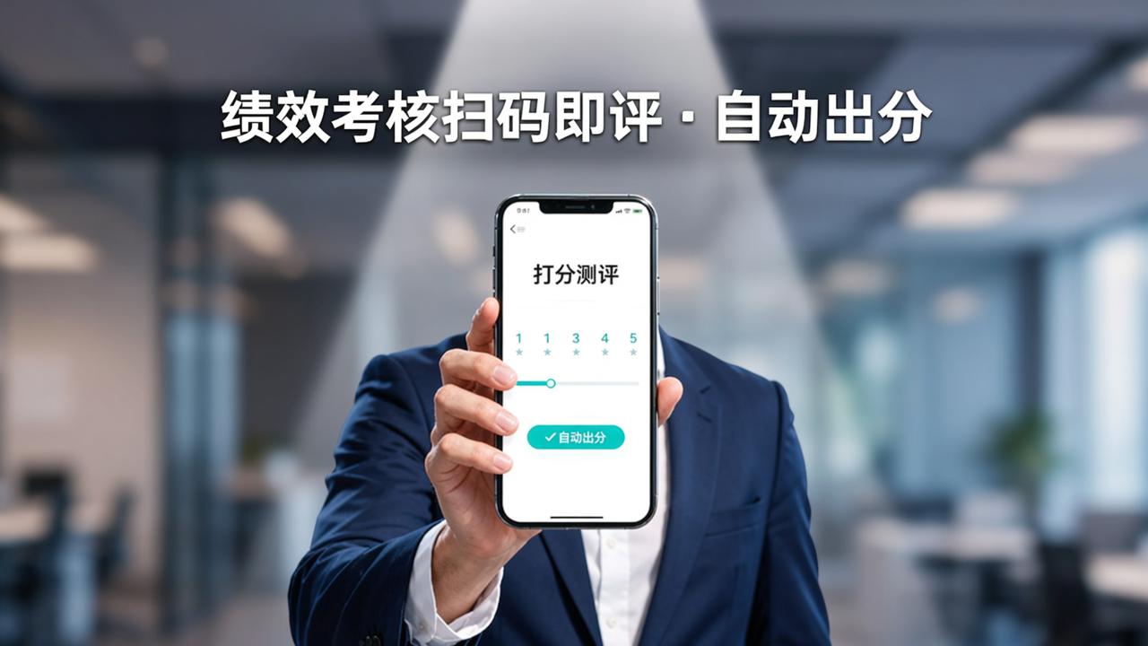 绩效考核打分还在用Excel手动统计？打分测评扫码即评自动出结果