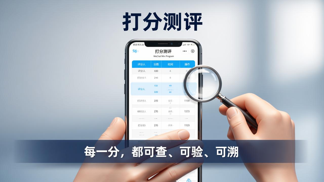 打分测评小程序怎么查谁打的的分？
