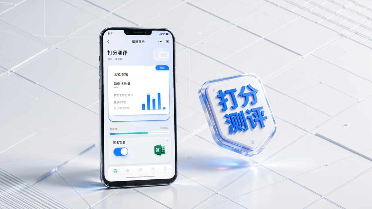 微信打分小程序推荐？「打分测评」匿名实名可切换，自动出统计