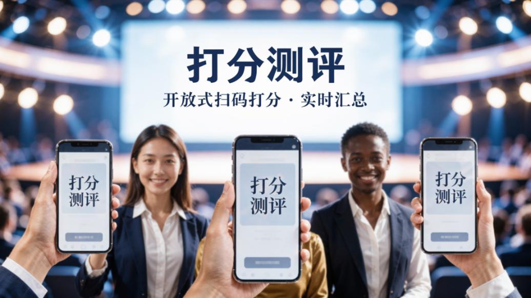 比赛现场打分用什么？「打分测评」开放式打分，观众扫码即评