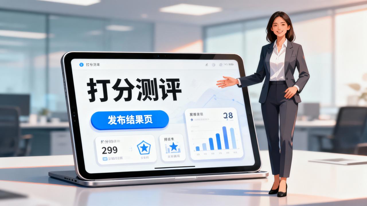 打分结果怎么自动发布给参与者？「打分测评」评分完成后一键发布结果页