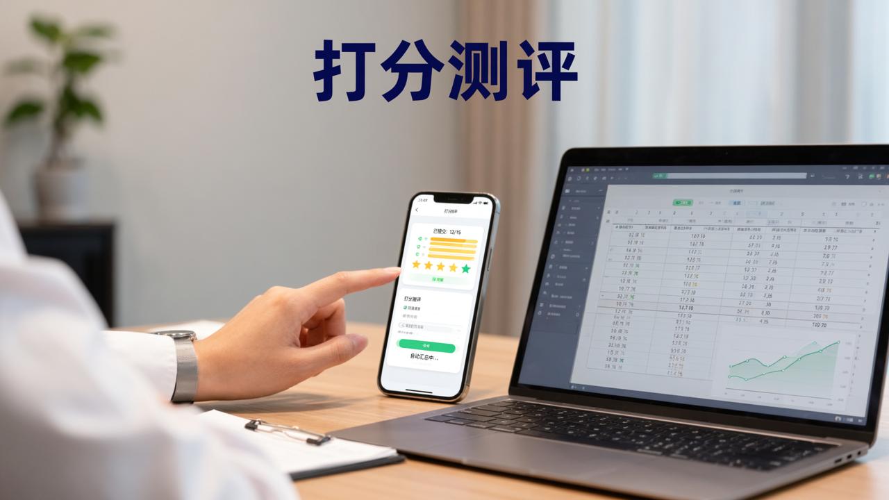 绩效打分工具免费版推荐？「打分测评」在线绩效考核打分，自动汇总