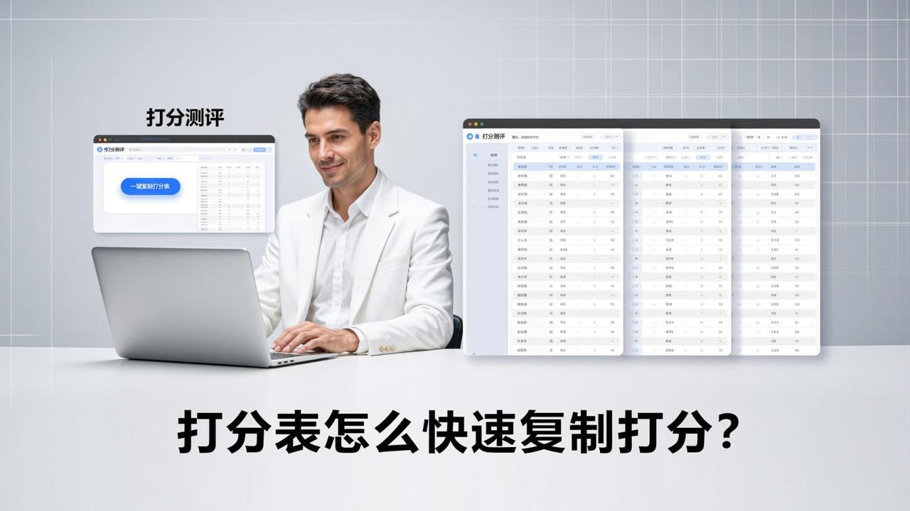 打分表怎么快速复制？「打分测评」复制打分表一键生成，批量创建评分表