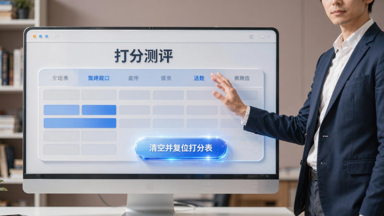 清空打分数据怎么操作？「打分测评」清空并复位打分表，快速重新开始考核
