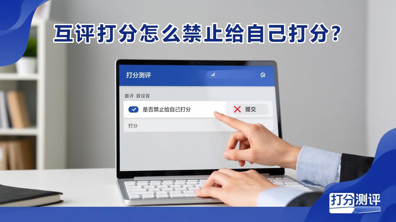 互评打分怎么禁止给自己打分？「打分测评」设置禁止自评，评分结果更公平公正