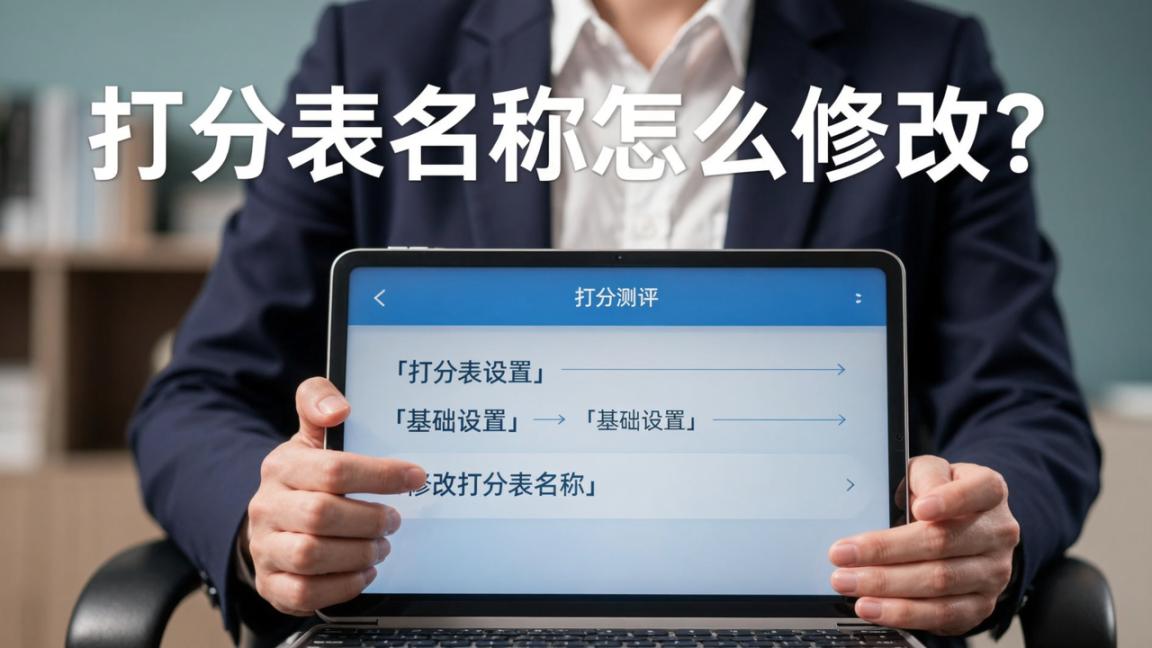 打分表名称怎么修改？「打分测评」修改打分表名称，扫码看到的名字同步更新