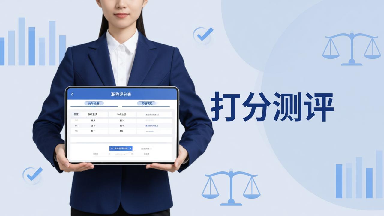 评职称打分表怎么做？「打分测评」在线职称评分，自动统计公平公正