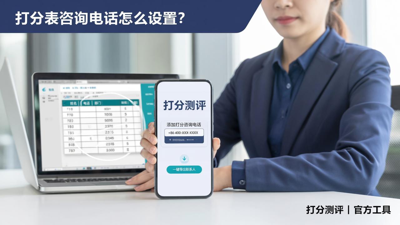 打分表咨询电话怎么设置？打分测评打分表附联系方式一键导出联系人