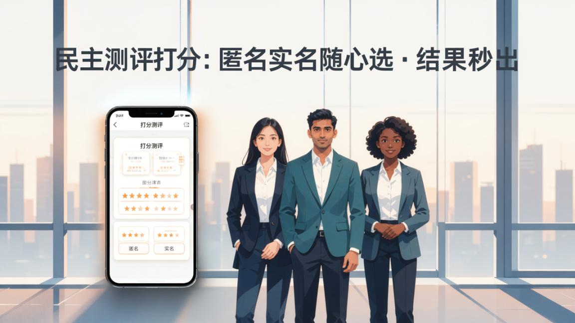 民主测评打分：打分测评，匿名实名随心选结果秒出