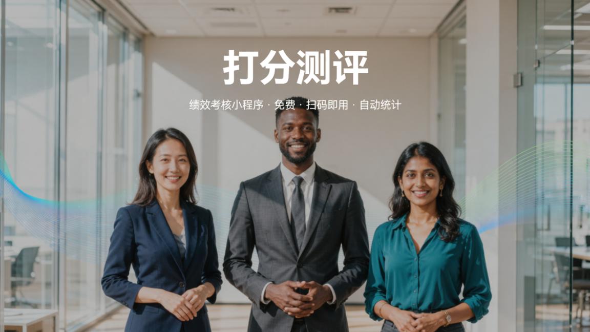 绩效考核打分小程序免费：打分测评，扫码即打结果自动统计