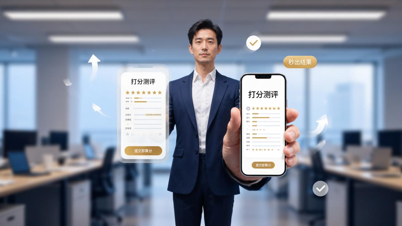 绩效考核打分：打分测评，扫码即打结果秒出一目了然